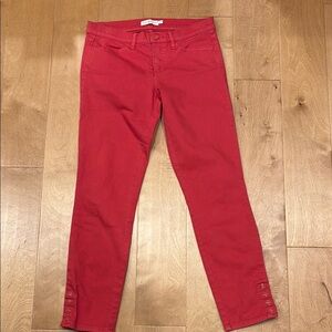Tory Burch Pink Straight Leg Denim